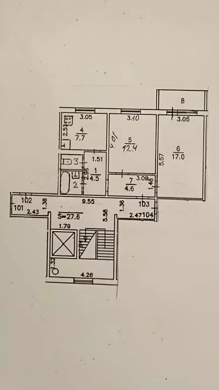 2-к кв. Московская область, Подольск Школьная ул., 35 (50.0 м) - Фото 1