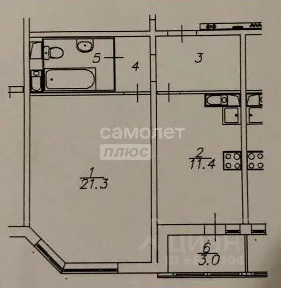 1-к кв. Московская область, Долгопрудный Новый бул., 7 (44.1 м) - Фото 2