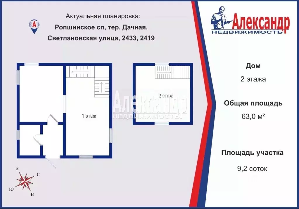 Дом в Ленинградская область, Ломоносовский район, Ропшинское с/пос, ... - Фото 2