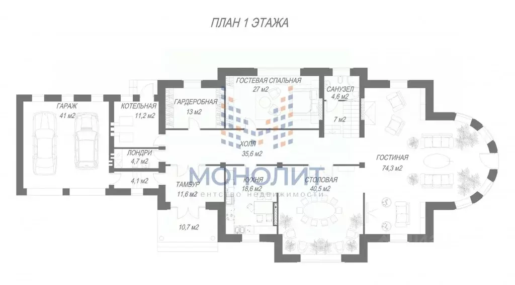 Коттедж в Москва Идиллия ДНП, 54 (753 м) - Фото 2