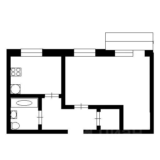 1-к кв. Башкортостан, Уфа Дуванский бул., 28 (39.5 м) - Фото 1