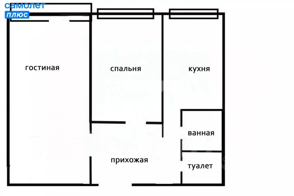 2-к кв. Приморский край, Владивосток ул. Калинина, 255 (46.2 м) - Фото 2