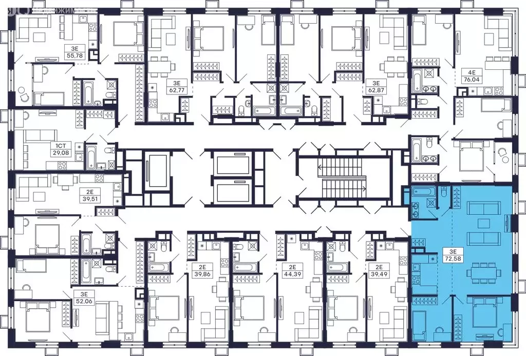 2-комнатная квартира: Красногорск, микрорайон Павшино, ЖК Тетрис, к7 ... - Фото 2