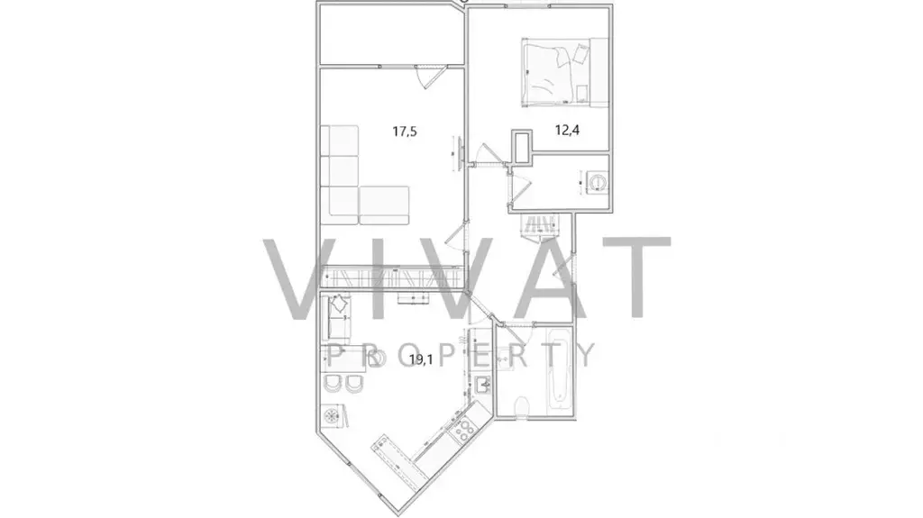 2-к кв. Московская область, Красногорск ул. Игоря Мерлушкина, 10 (65.6 ... - Фото 2