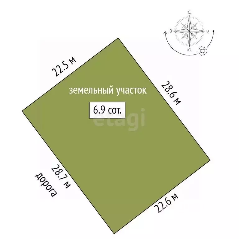 Участок в Ростовская область, Аксайский район, Старочеркасская ст-ца ... - Фото 2