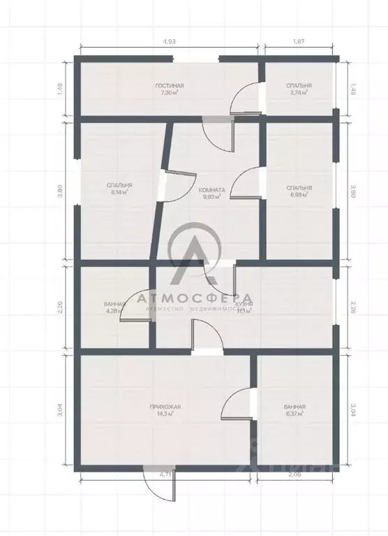 Дом в Краснодарский край, Апшеронск ул. Корчагина (106 м) - Фото 2