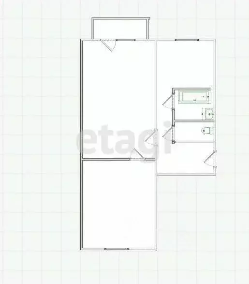 2-к кв. Ивановская область, Приволжск ул. Фрунзе, 29 (45.0 м) - Фото 0