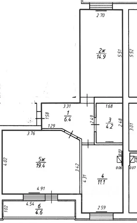2-к кв. Калининградская область, Гурьевск Фабричная ул., 16 (56.0 м) - Фото 1