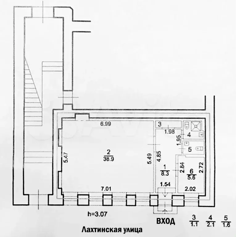 Свободного назначения, 57.6 м - Фото 0