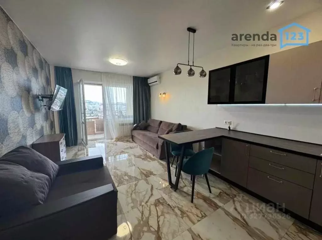 Студия Краснодарский край, Сочи Виноградная ул., 22/1 (50.9 м) - Фото 1