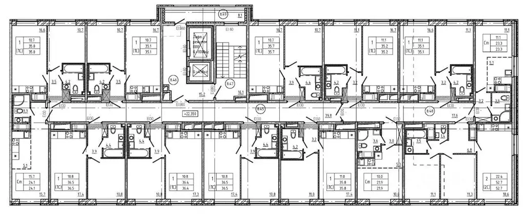 Квартира, 1 комната, 35.2 м - Фото 1