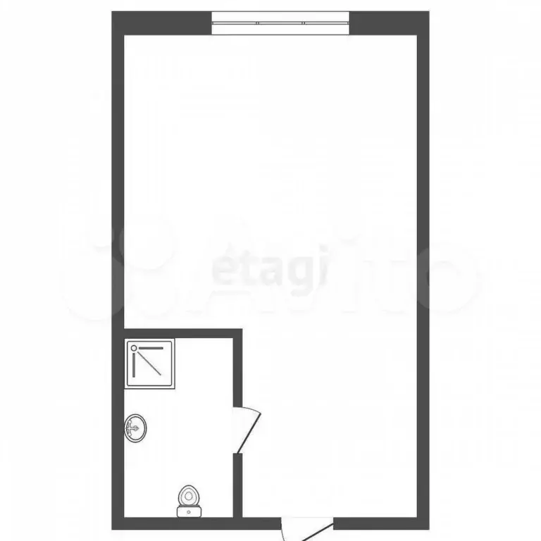 Квартира-студия, 17,1 м, 2/5 эт. - Фото 0