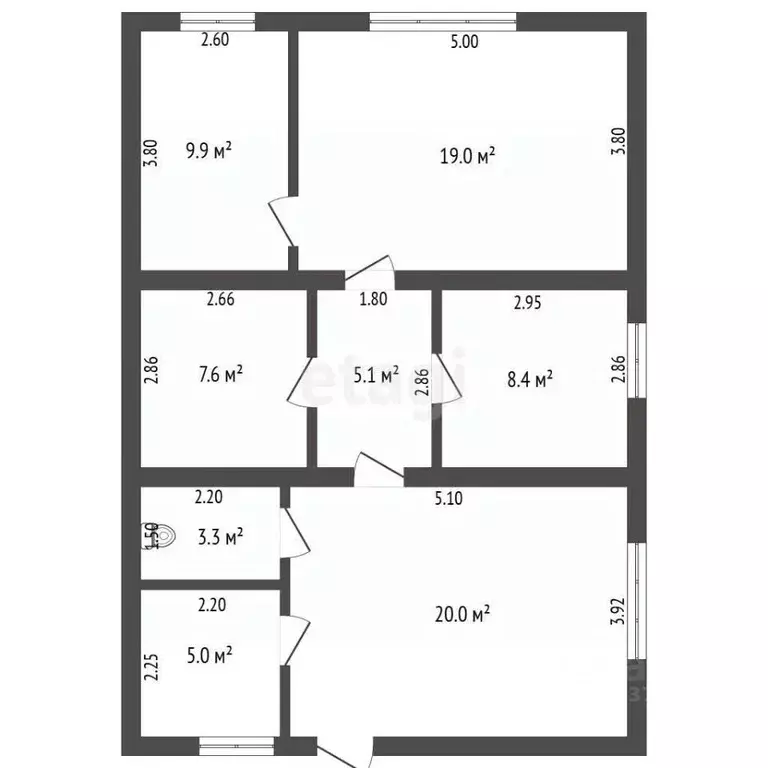 4-к кв. Пермский край, пос. Куеда ул. Уральская, 26 (78.3 м) - Фото 2