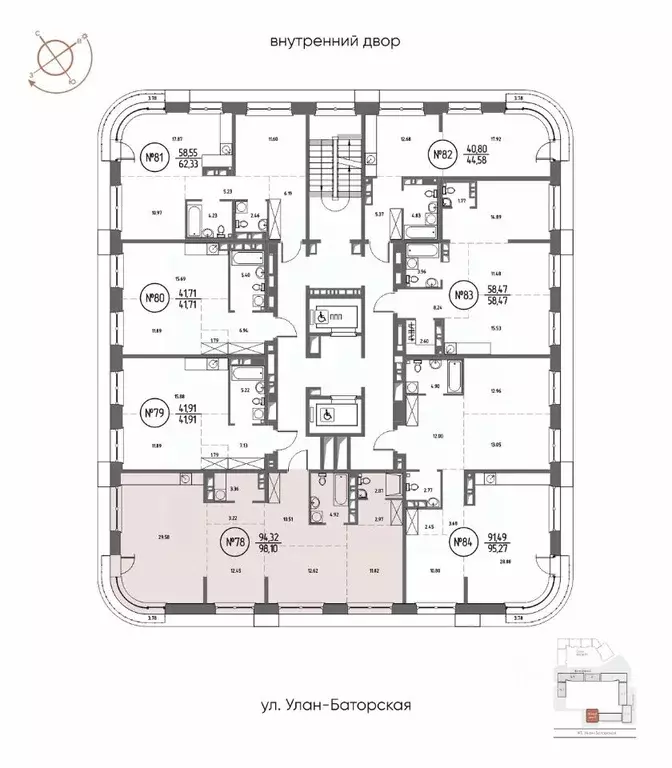 3-к кв. Иркутская область, Иркутск Макс жилой комплекс (98.1 м) - Фото 2