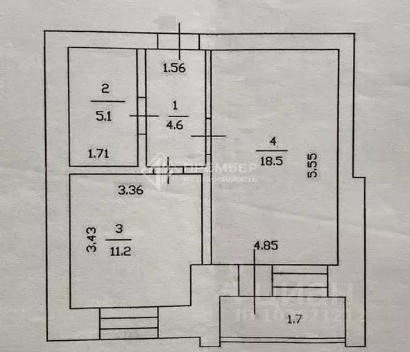 1-к кв. Кировская область, Киров Ульяновская ул., 20к1 (39.4 м) - Фото 2