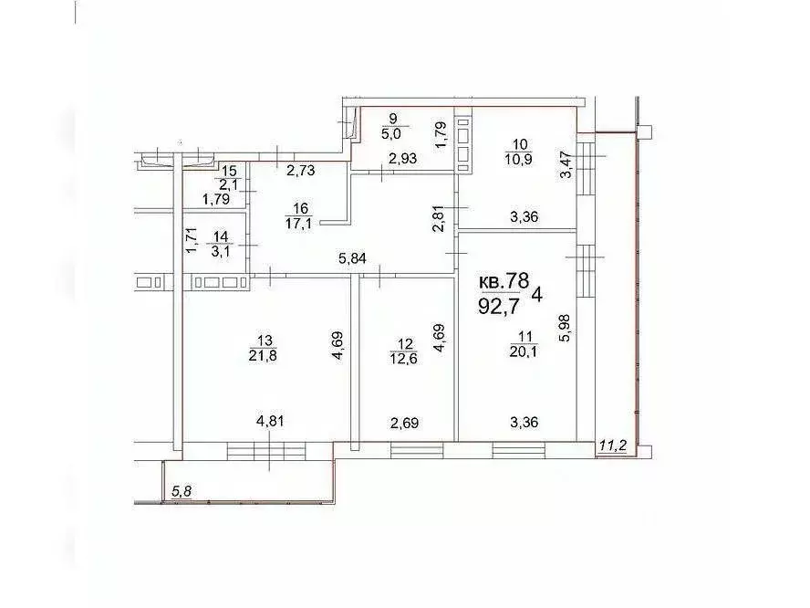 3-к кв. Томская область, Томск тракт Московский, 107 (92.7 м) - Фото 1