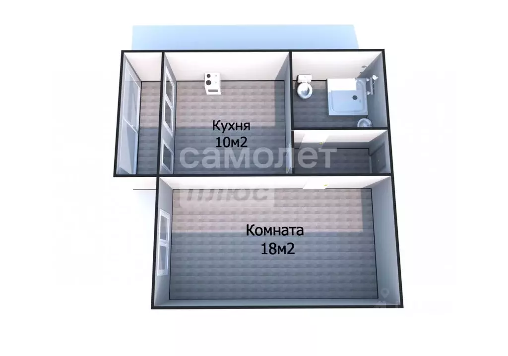 1-к кв. Пензенская область, Пенза ул. Ворошилова, 27 (42.0 м) - Фото 1