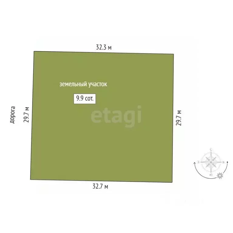 Участок в Тюменская область, Тюмень Большое Царево-2 СНТ,  (10.0 сот.) - Фото 1