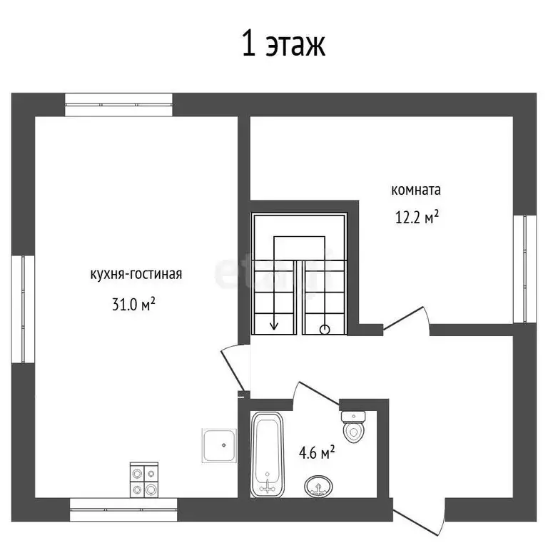Дом в село Гусево, улица Строителей (140 м) - Фото 1