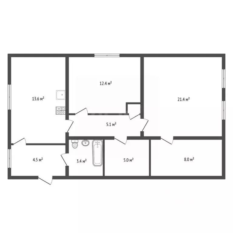 Дом в Воронежская область, Таловая рп ул. Садовая, 36 (74 м) - Фото 2