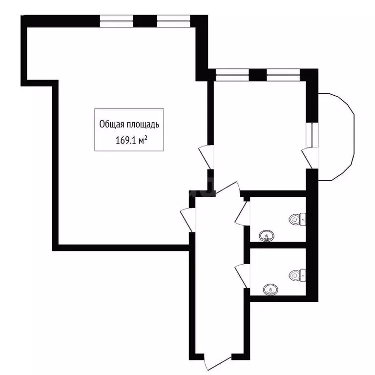 Офис (169.1 м) - Фото 1