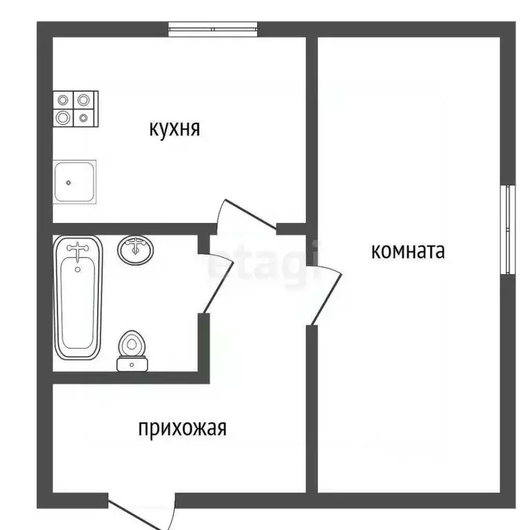 1-к кв. Воронежская область, Воронеж ул. Димитрова, 134 (32.0 м) - Фото 2