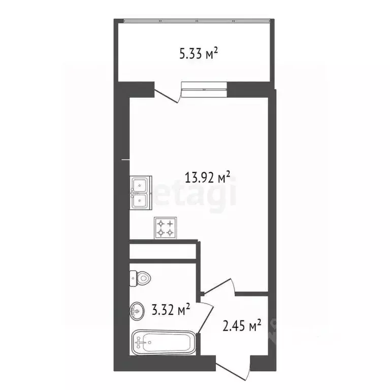 Студия Ленинградская область, Всеволожский район, Заневское городское ... - Фото 2