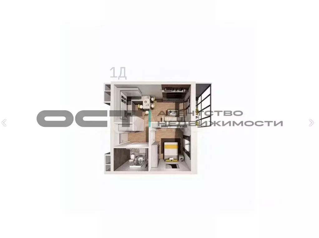 1-к кв. Тульская область, Тула ул. Некрасова, 2 (41.8 м) - Фото 2
