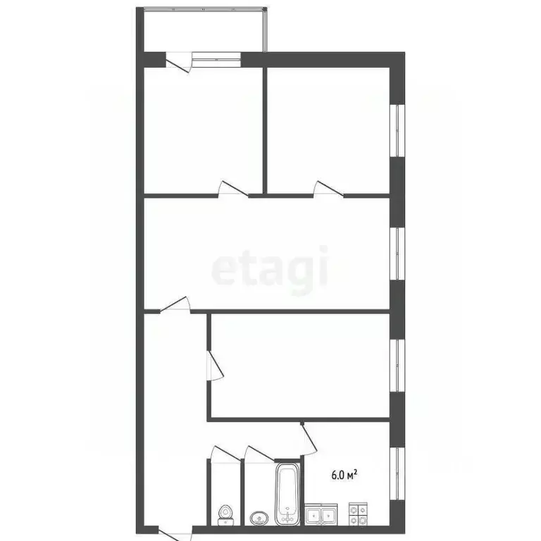 4-к кв. Челябинская область, Миасский городской округ, пос. Тургояк ... - Фото 1