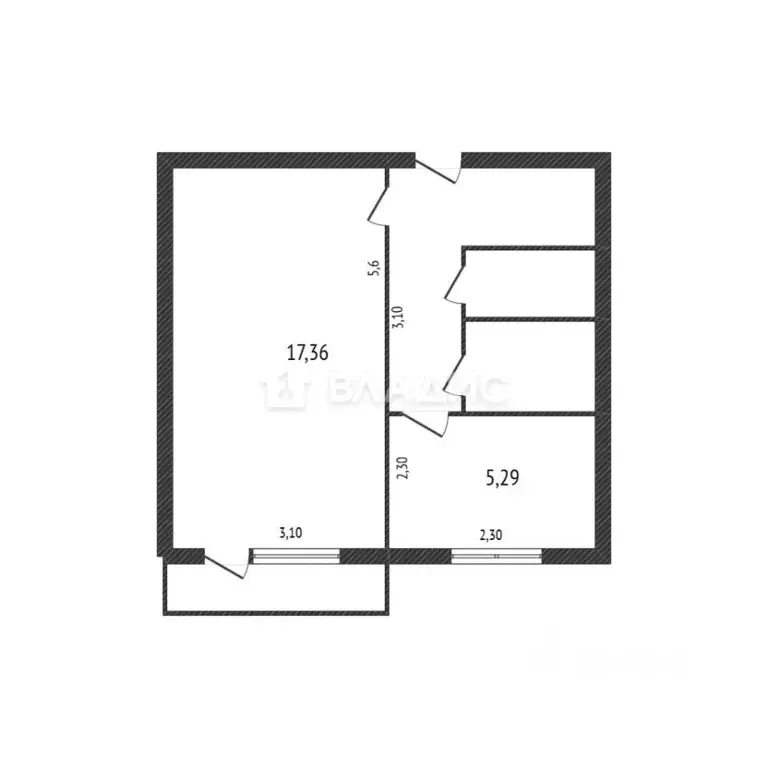 1-к кв. Белгородская область, Старый Оскол Жукова мкр, 13 (30.2 м) - Фото 1