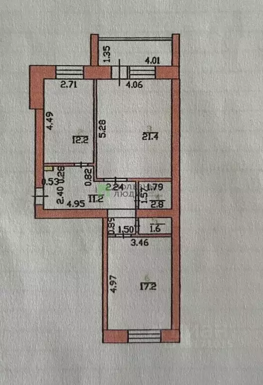 2-к кв. Орловская область, Орел ул. Трудовых Резервов, 36 (66.4 м) - Фото 2