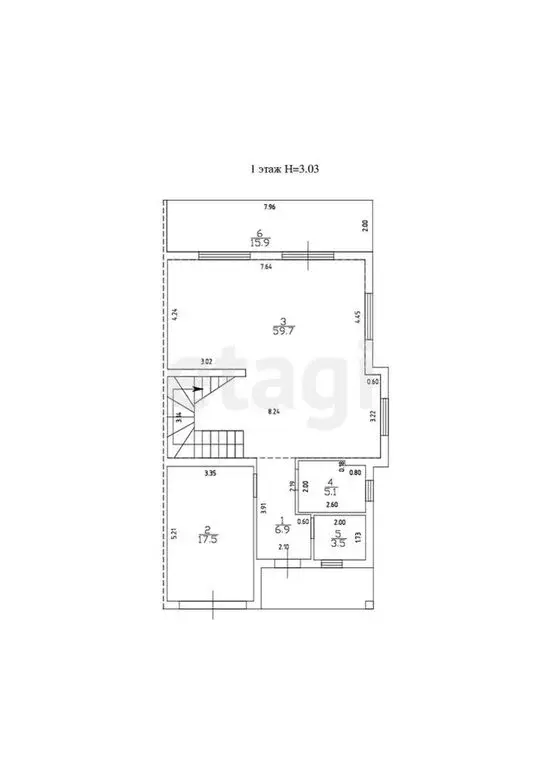 Дом в Калининградская область, Гурьевский муниципальный округ, посёлок ... - Фото 1