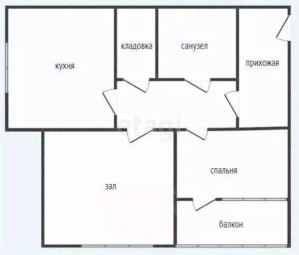 2-к кв. Приморский край, Владивосток ул. Чкалова, 5 (74.9 м) - Фото 1