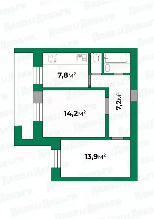 2-к кв. Кировская область, Киров Производственная ул., 10 (46.9 м) - Фото 1