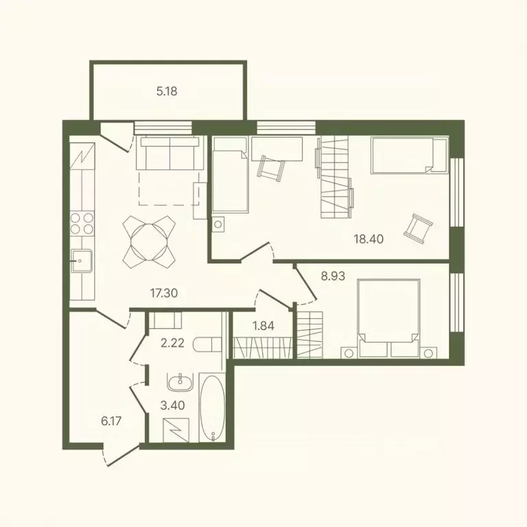 2-к кв. Ленинградская область, Тосно г. Тосненский район, Тосненское ... - Фото 1
