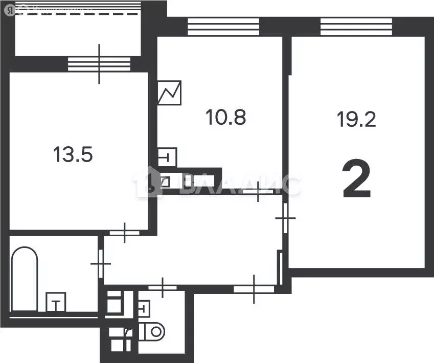 2-комнатная квартира: Москва, Дмитровское шоссе, 55А (57.8 м) - Фото 1