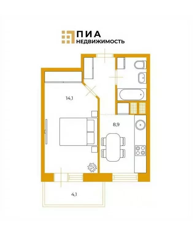 1-к кв. Ленинградская область, Всеволожский район, Заневское городское ... - Фото 1