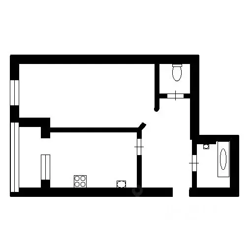 1-к кв. Тюменская область, Тюмень ул. Монтажников, 17к1 (43.7 м) - Фото 2