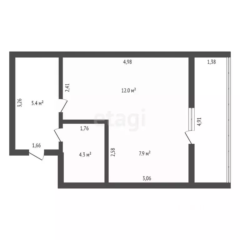 Студия Амурская область, Благовещенск Зейская ул., 269 (36.0 м) - Фото 1