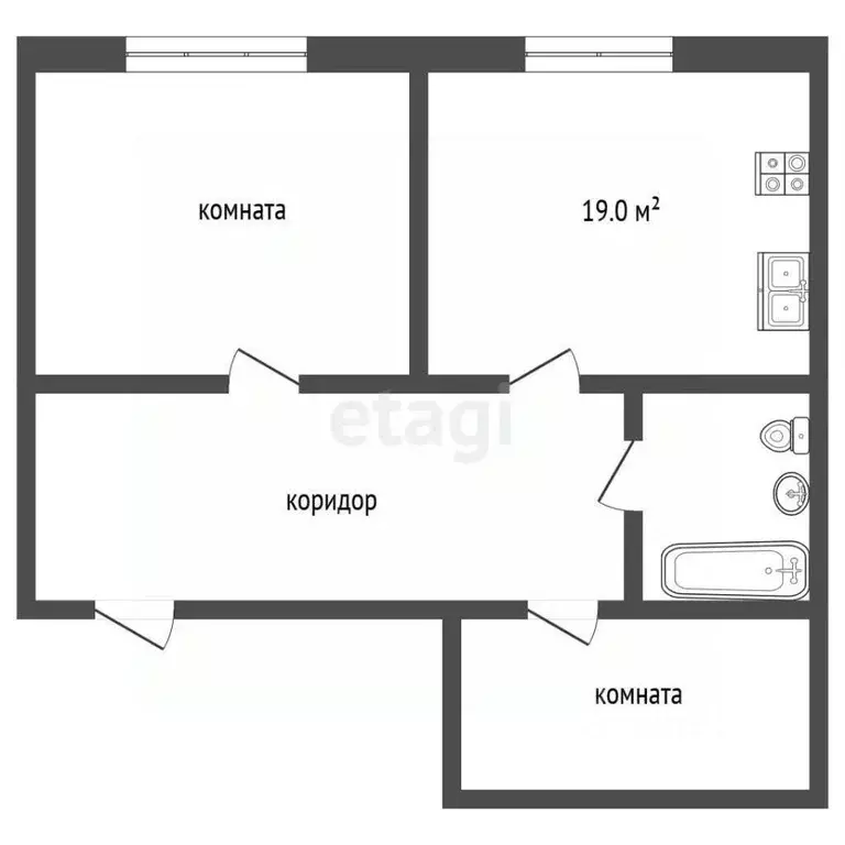 2-к кв. Краснодарский край, Геленджик городской округ, с. Кабардинка ... - Фото 2