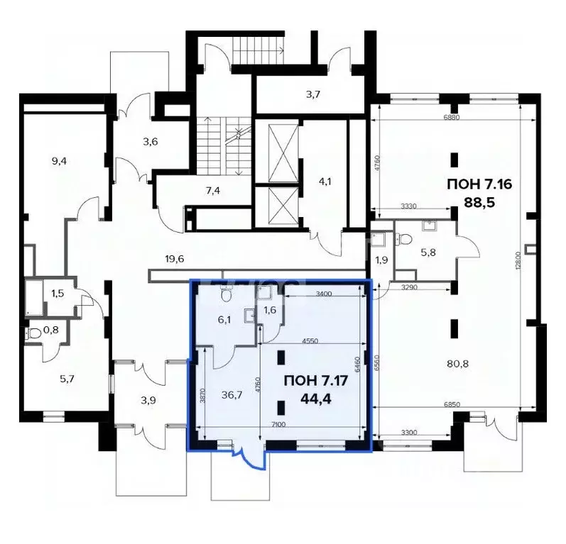 Торговая площадь в Москва Ленинградское ш., 228Бс1 (44 м) - Фото 2