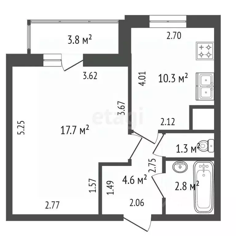 1-к кв. Санкт-Петербург Пулковское ш., 38к2 (36.7 м) - Фото 1