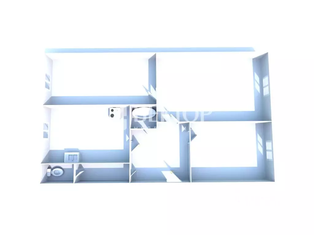 3-к кв. Костромская область, Костромской район, Самсоновское с/пос, с. ... - Фото 2