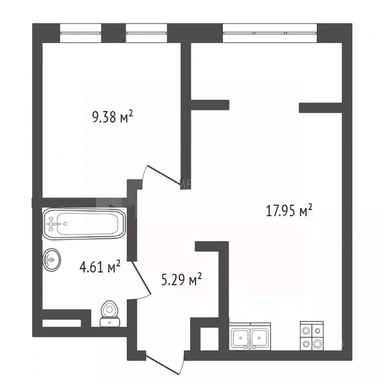 1-к кв. Тюменская область, Тюмень ул. Газовиков, 73к4 (36.7 м) - Фото 1