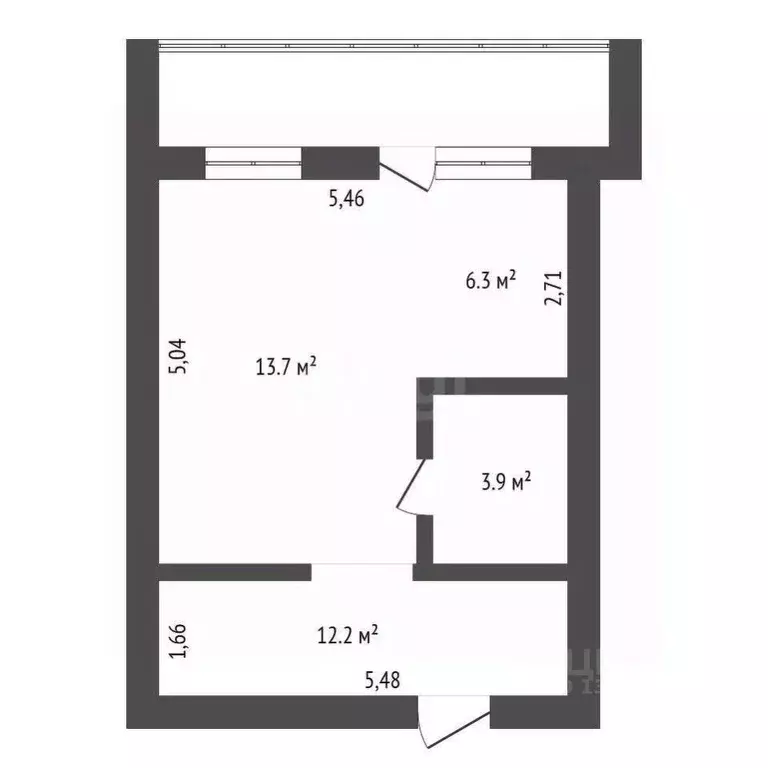 Студия Амурская область, Благовещенск Высокая ул., 130 (39.4 м) - Фото 2