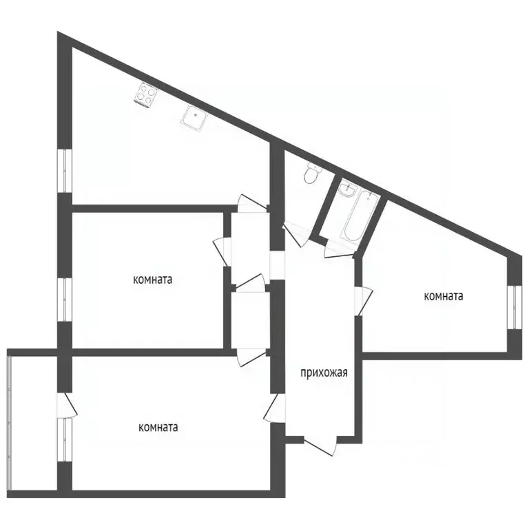 3-к кв. Костромская область, Кострома Широкая ул., 8 (85.0 м) - Фото 1