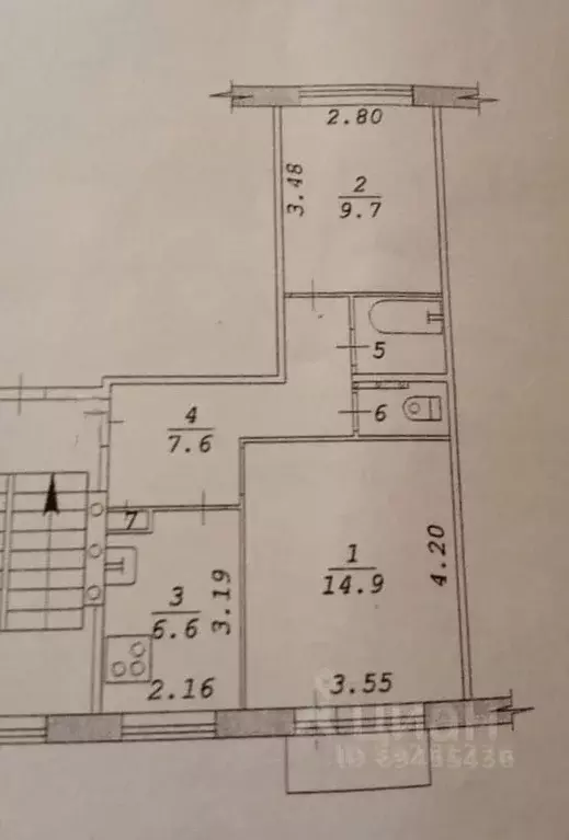 2-к кв. Новосибирская область, Новосибирск ул. Пришвина, 2 (47.0 м) - Фото 0