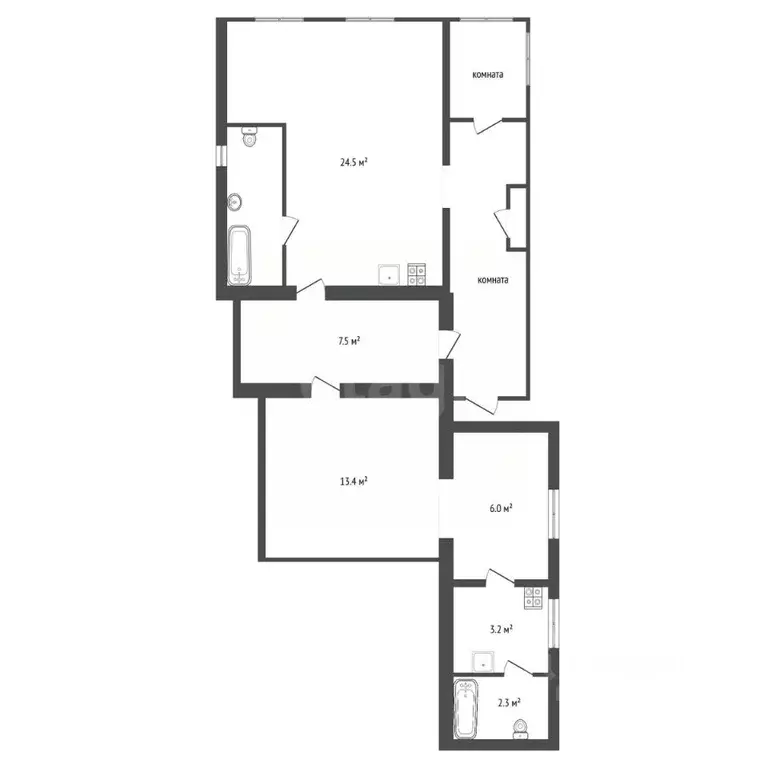 Дом в Воронежская область, Воронеж ул. Челюскинцев, 14 (62 м) - Фото 2