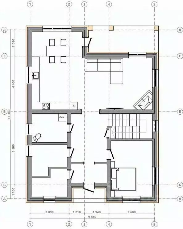 Дом в Челябинская область, Сосновский муниципальный округ, пос. ... - Фото 1