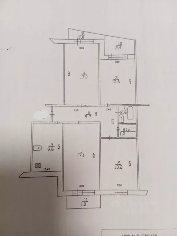 4-к кв. Татарстан, Казань ул. Четаева, 36 (82.8 м) - Фото 1